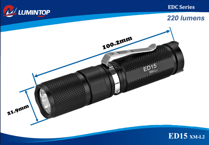 светодиодные фонари Lumintop ED15 XM-L2 T6 220 lumens