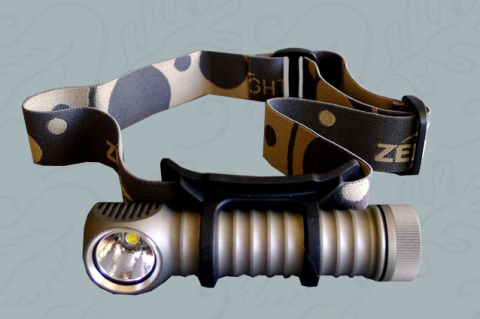 Светодиодные налобные фонари ZebraLight H600 (XM-L) 750 lumens  Компактный металлический налобный фонарь