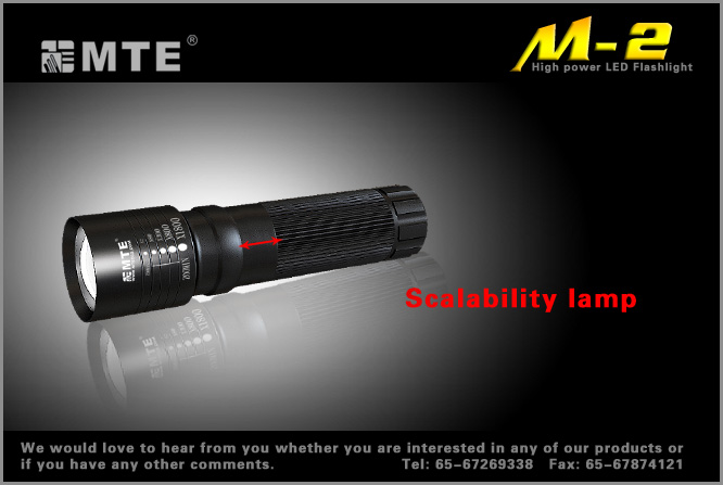 Мощный светодиодный фонарь с фокусировкой MTE M-2 Cree Q5 170 люмен