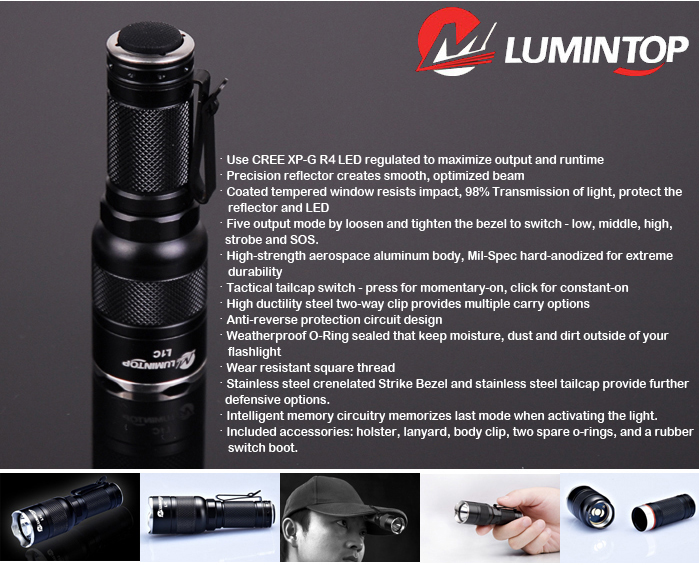 Светодиодный фонарь Lumintop L1C R4