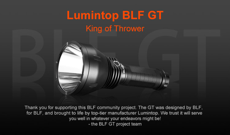 Lumintop BLF GT Giggles самый дальнобойный мощный фонарь прожектор купить в России