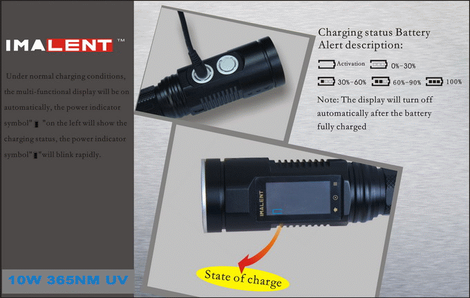IMALENT DD2R-10V  Мощный ультрафиолетовый фонарь 365nm со встроенным з/у форум обзоры тесты