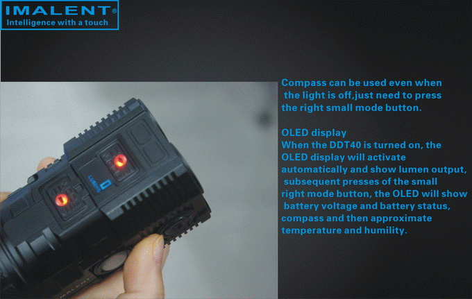 Imalent DDT40 Самый технологичный и мощный светодиодный фонарь прожектор с дальнобойным и ближним светом купить с доставкой почтой