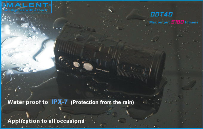 Imalent DDT40 Самый технологичный и мощный светодиодный фонарь прожектор с дальнобойным и ближним светом купить цена