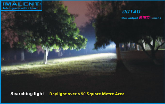Imalent DDT40 Самый технологичный и мощный светодиодный фонарь прожектор с дальнобойным и ближним светом купить с доставкой