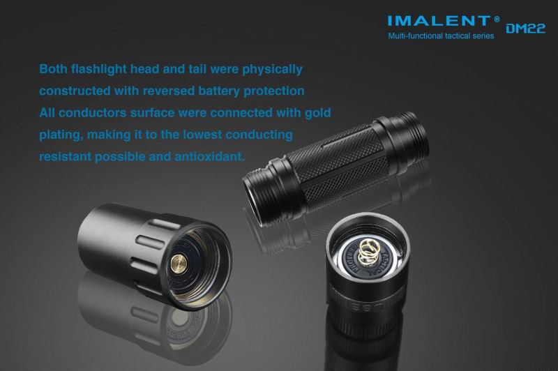 IMALENT DM22 (930 ANSI люмен)  Тактический аккумуляторный фонарь с зарядным устройством и передовым сенсорным управлением купить в москве