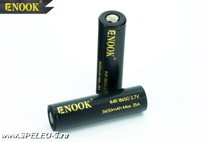 IMR 18650 Enook (3600mAh) Высокотоковый Li-ion аккумулятор максимальной ёмкости