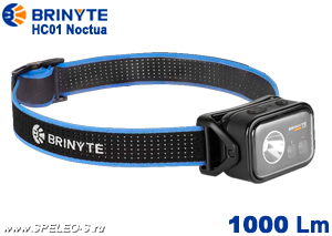 Brinyte HC01 (1000 ANSI люмен) Налобный аккумуляторный фонарь
