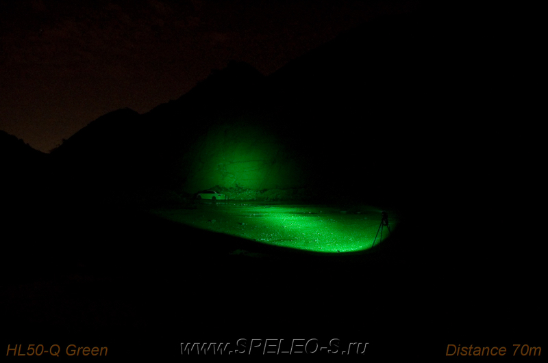 Ferei HL50-Q  Налобный фонарь для охоты с двумя светодиодами (зеленый + белый) бимшоты фото свет тест фонаревка