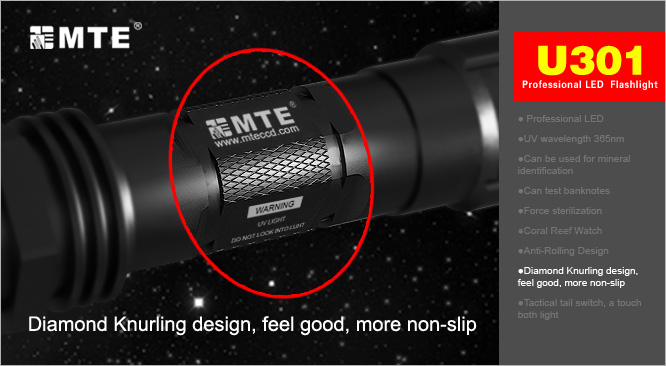 MTE U301  Высокомощный профессиональный ультрафиолетовый фонарь купить цены обзор