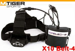 MtigerSports X10 Belt-4 (1000 ANSI люмен)  Мощный налобный фонарь с плавной регулировкой яркости