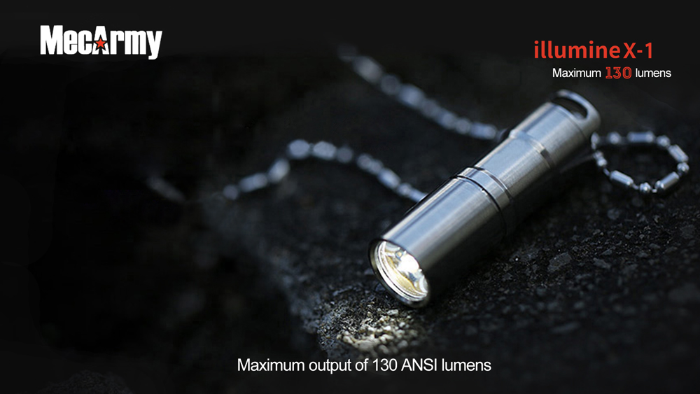 illumineX-1 Ti   (130 ANSI люмен)  Аккумуляторный фонарь-брелок
